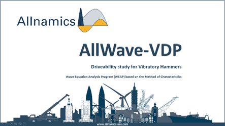 AllWave-VDP Driveability Software for Vibratory Driving