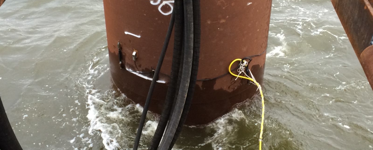Dynamisch testen paalfundering Getijde Meetstation The Wash